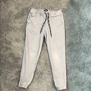 RSQ Light Gray Tapered Jogger Pants
